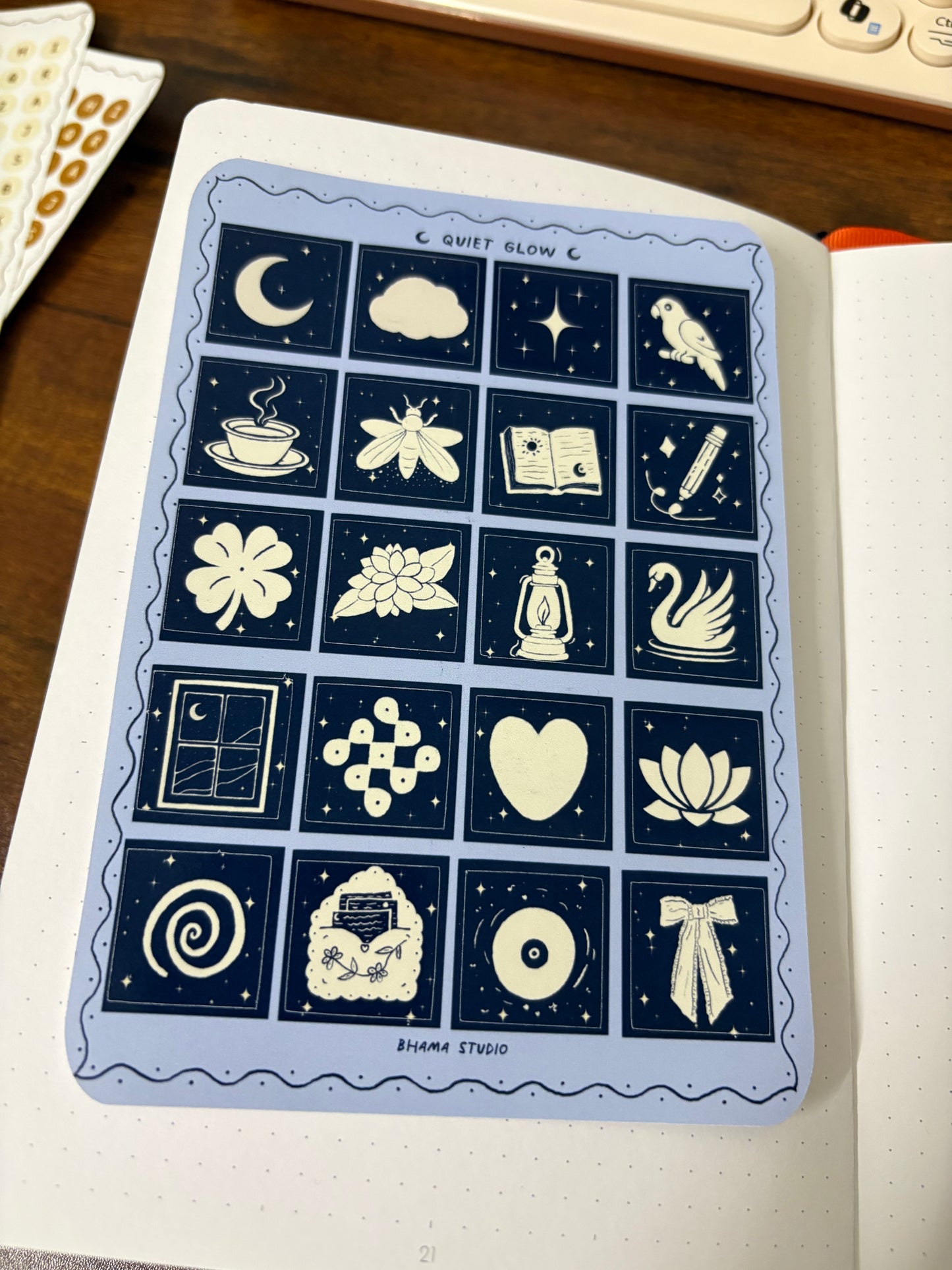 Journaling stickers for quiet pages ✨
