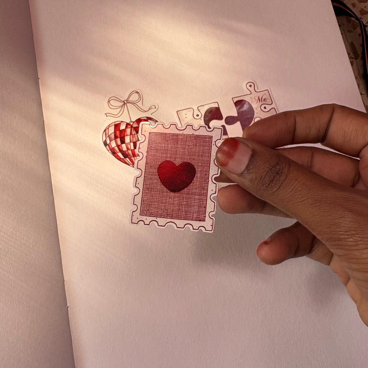 Season of Love – Heart Stamp Vinyl Sticker