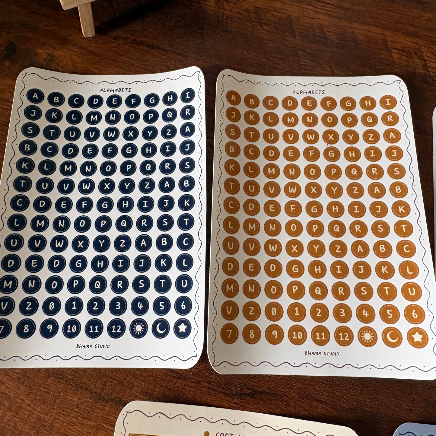 Alphabet Sticker Sheet - circle