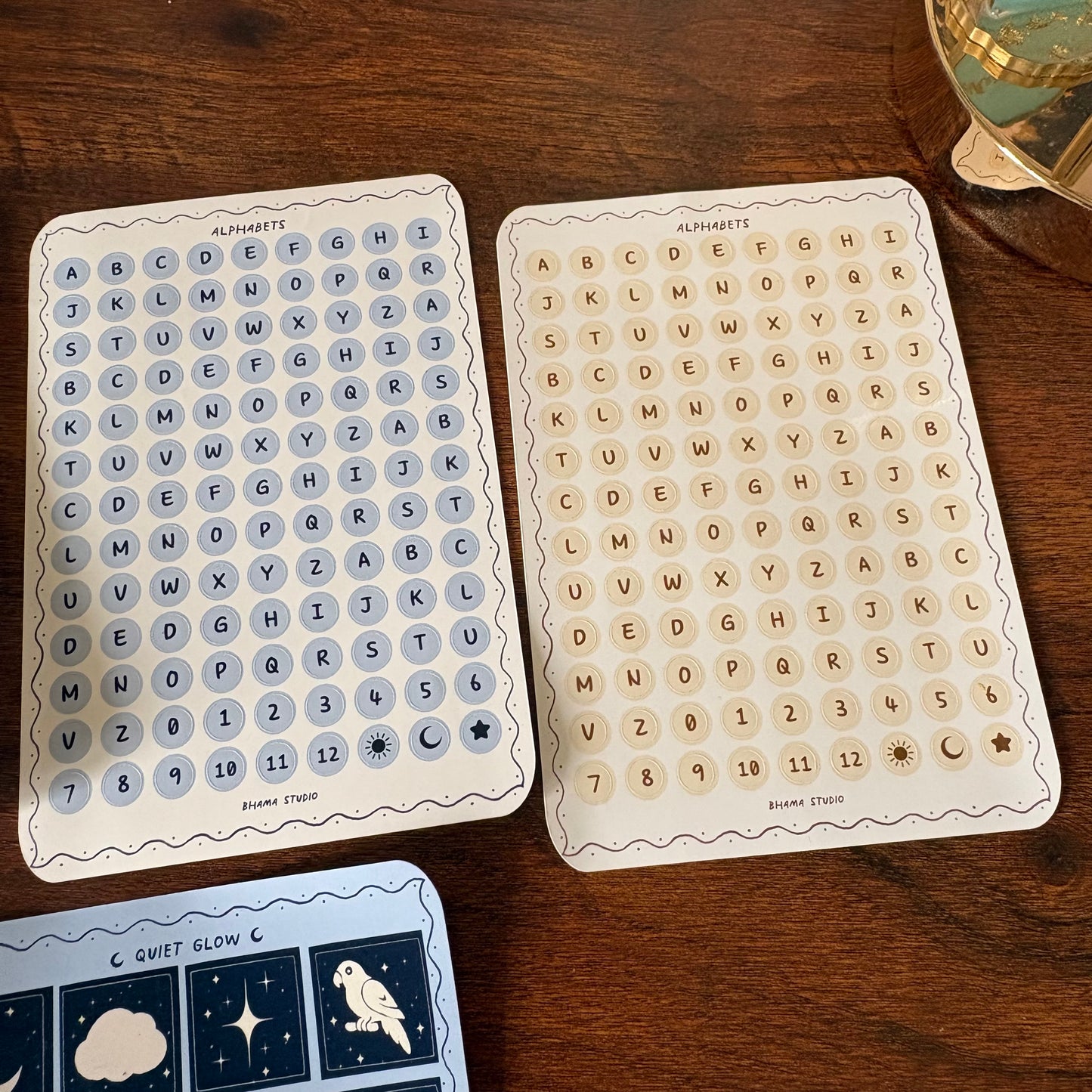 Alphabet Sticker Sheet - circle