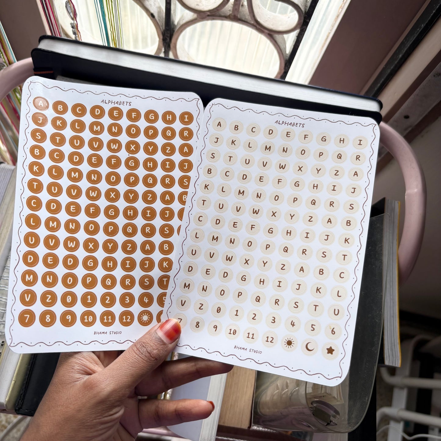 Alphabet Sticker Sheet - circle