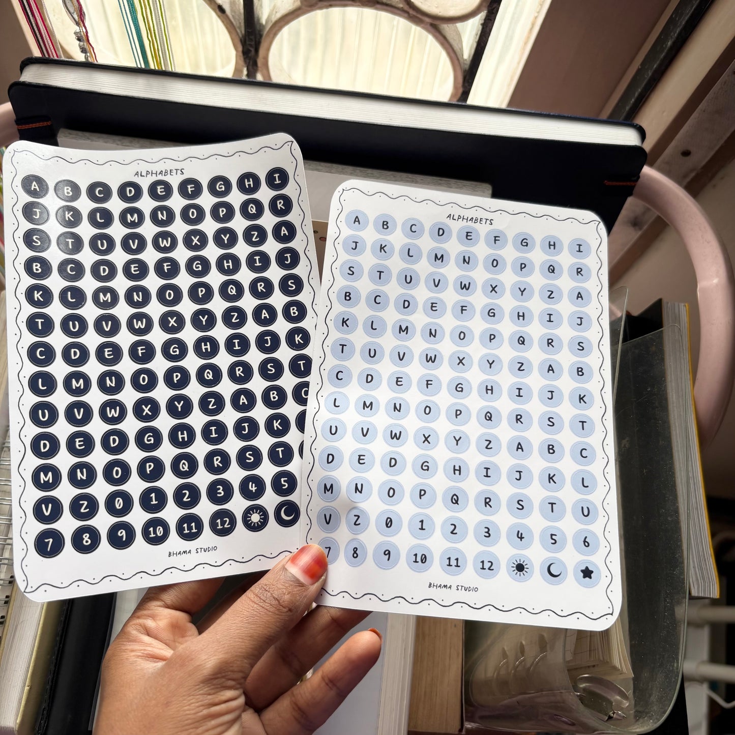 Alphabet Sticker Sheet - circle