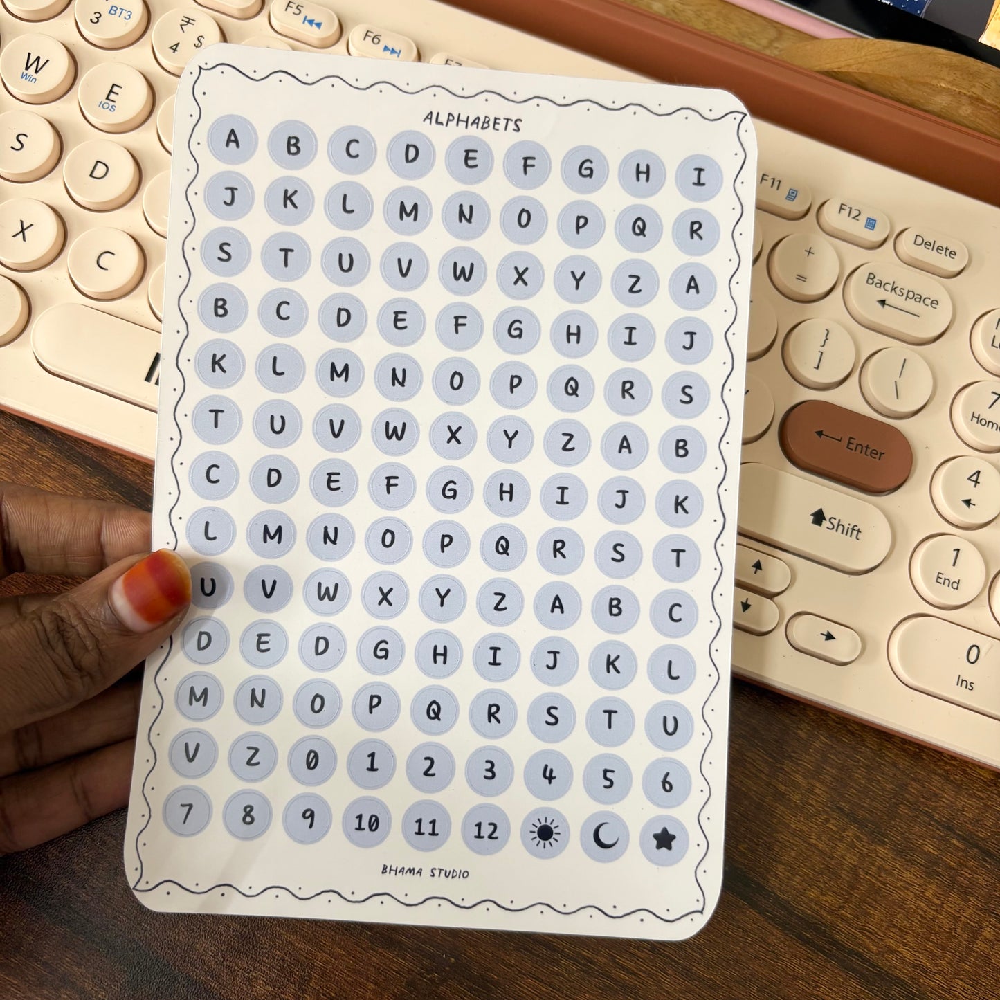 Alphabet Sticker Sheet - circle