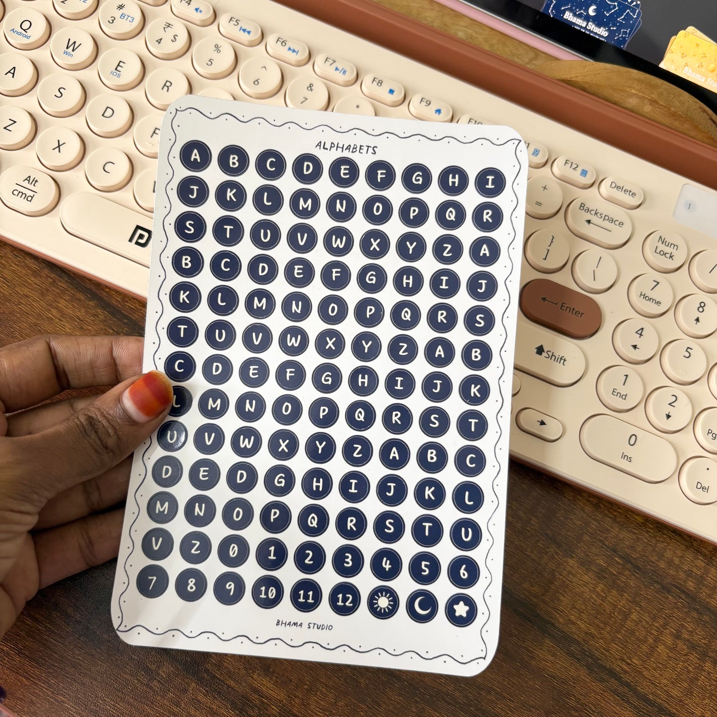 Alphabet Sticker Sheet - circle