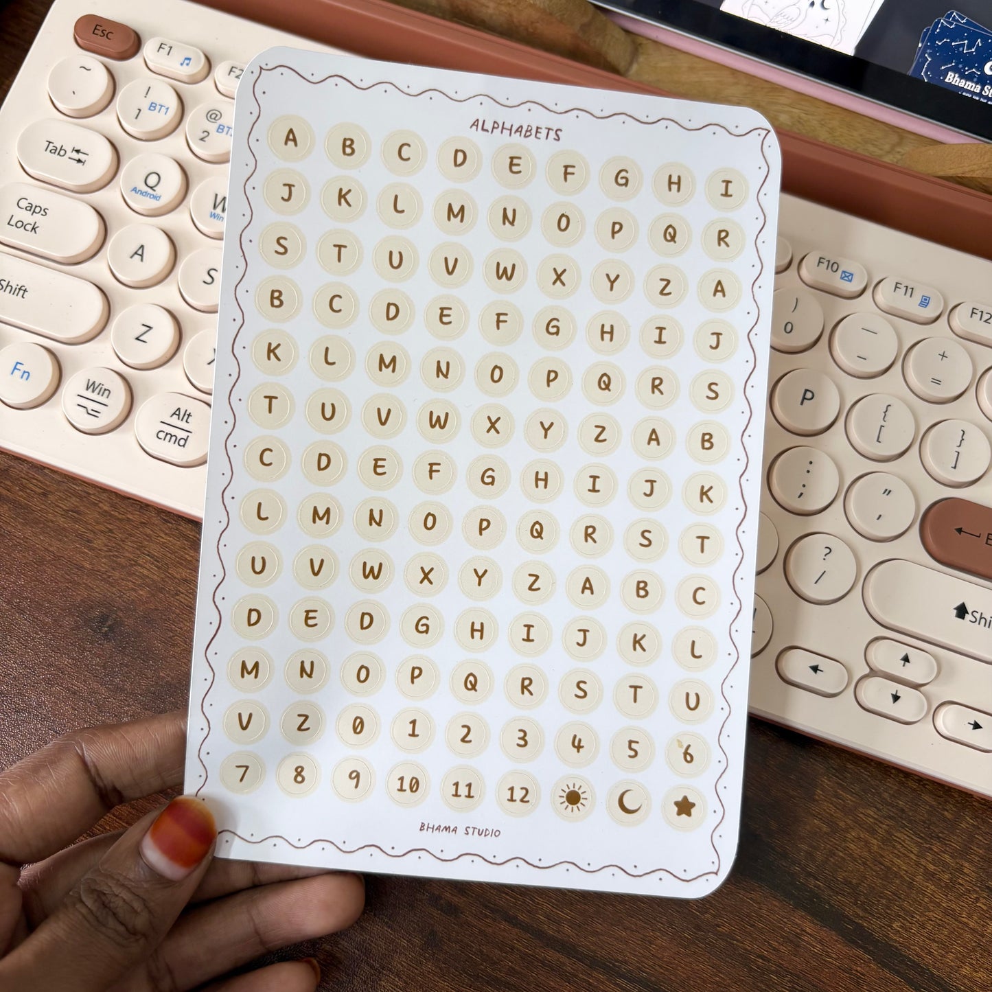 Alphabet Sticker Sheet - circle