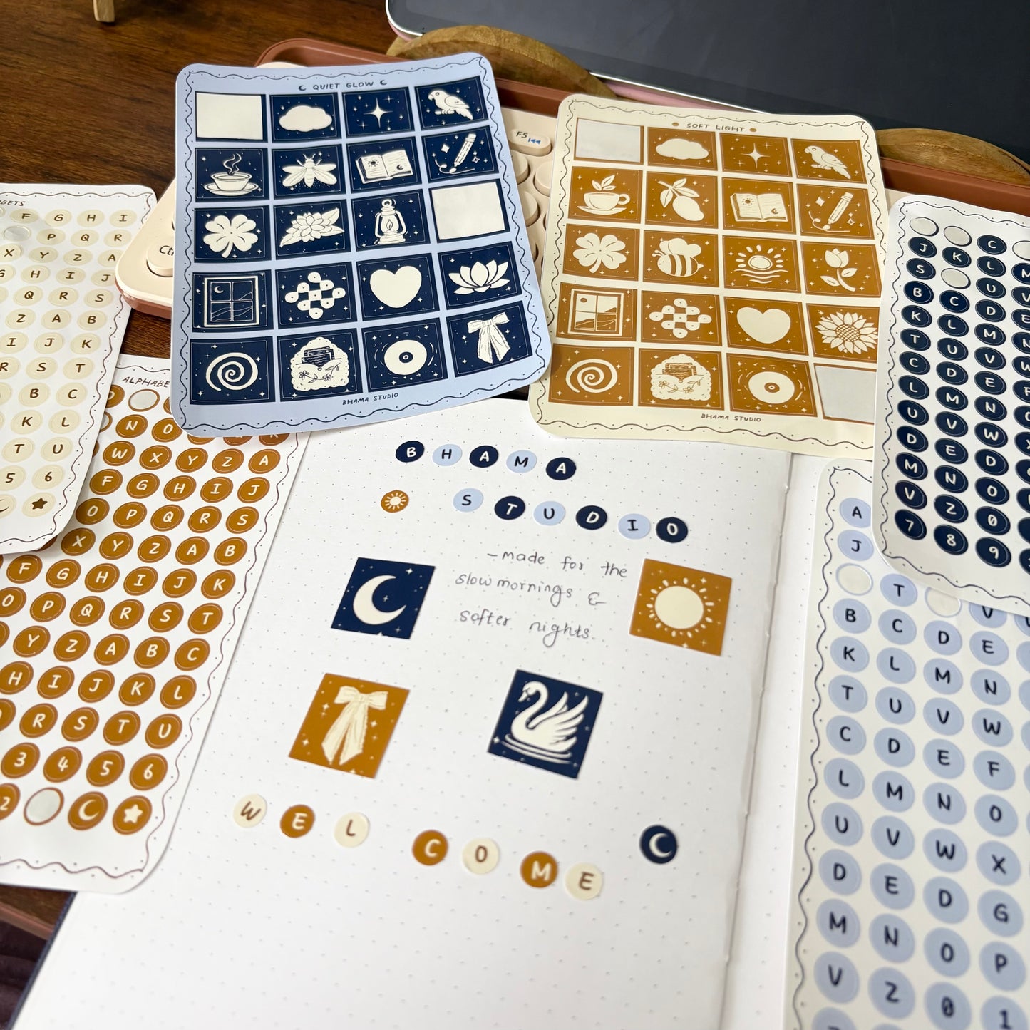 Alphabet Sticker Sheet - circle