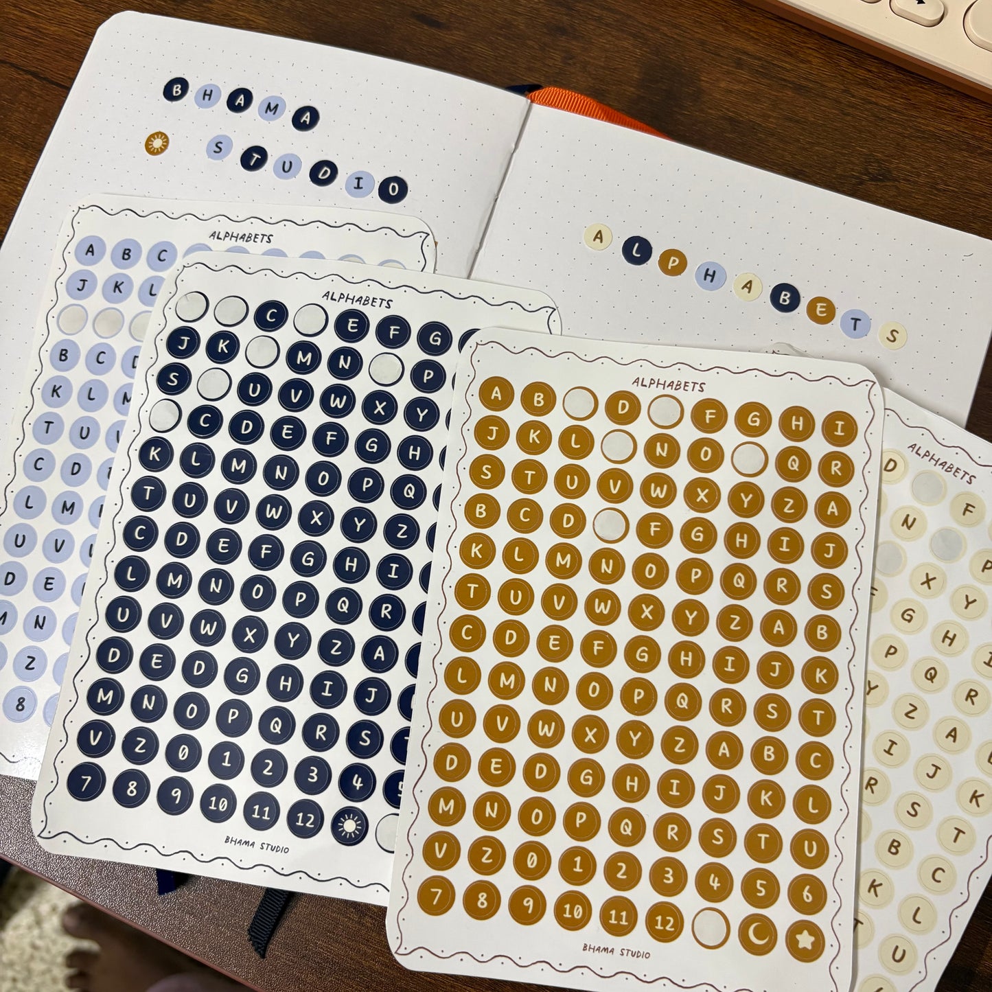 Alphabet Sticker Sheet - circle