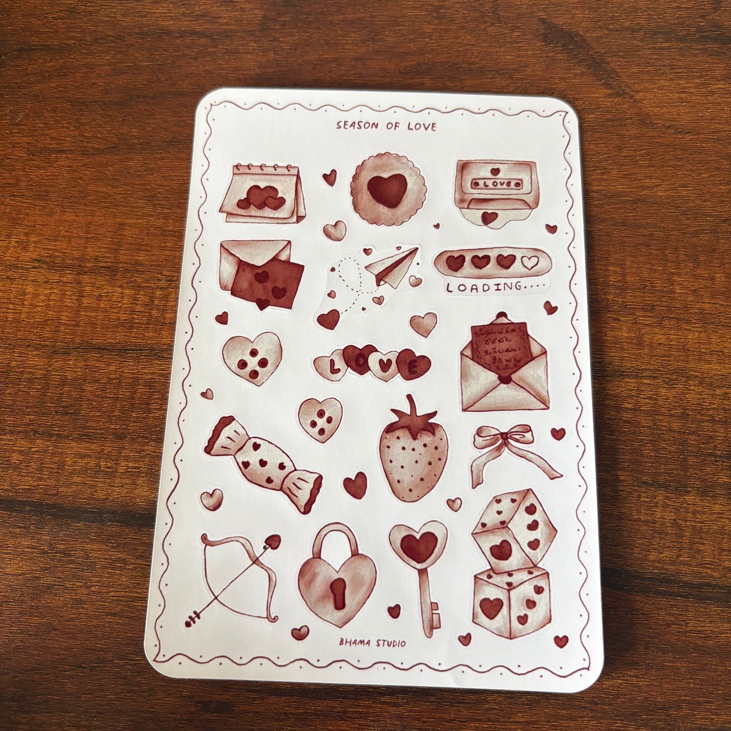 Season of Love Sticker Sheet