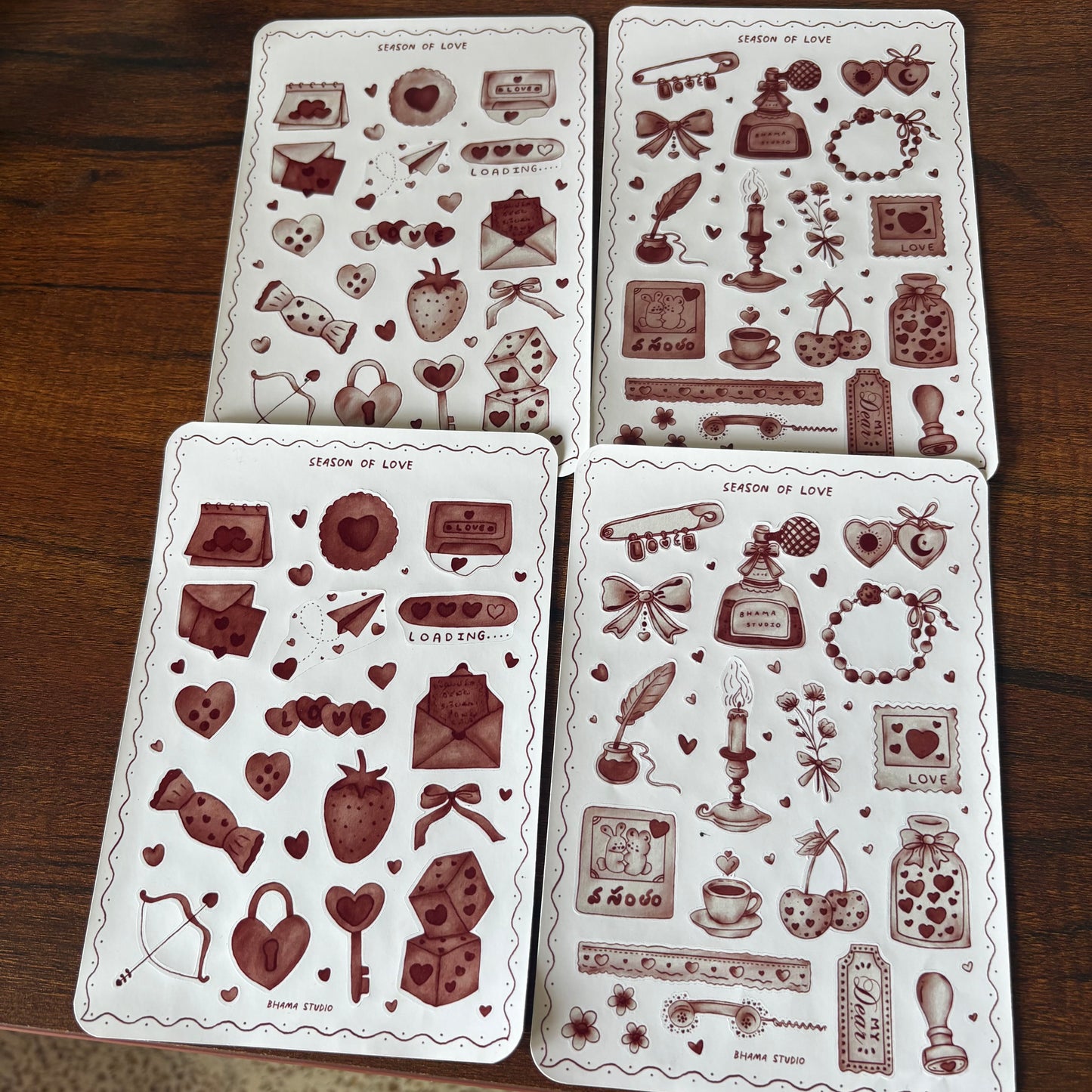 Season of Love Sticker Sheet
