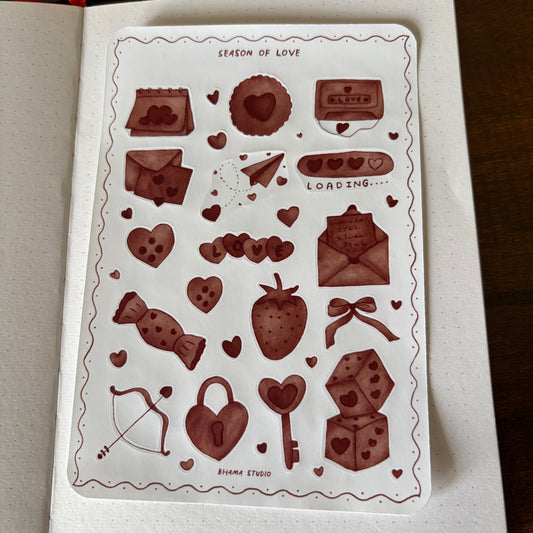 Season of Love Sticker Sheet