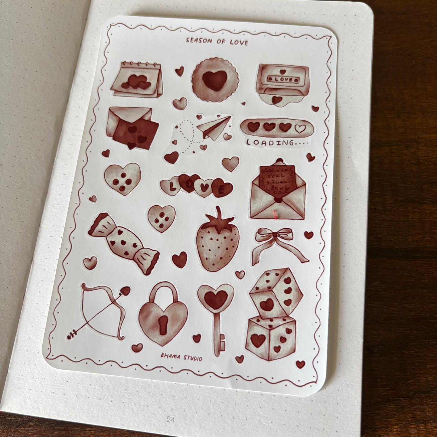 Season of Love Sticker Sheet