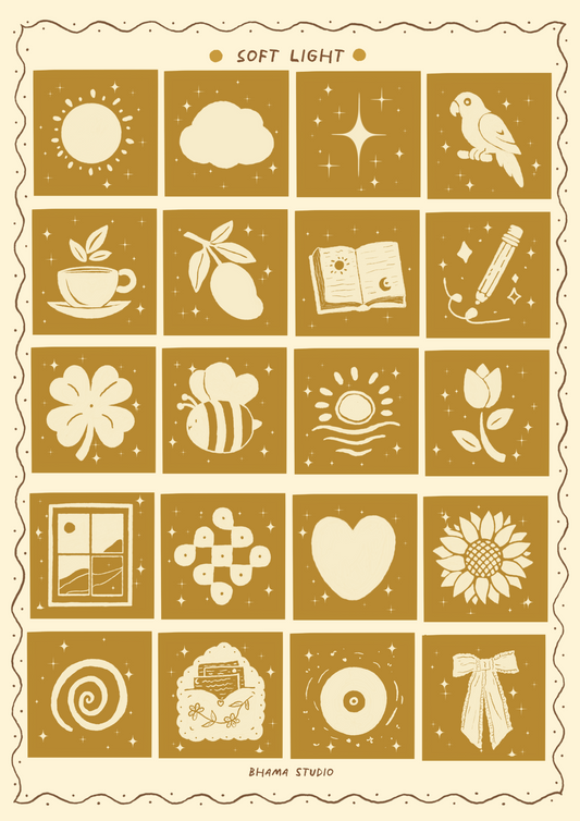 Journaling stickers for quiet pages ✨