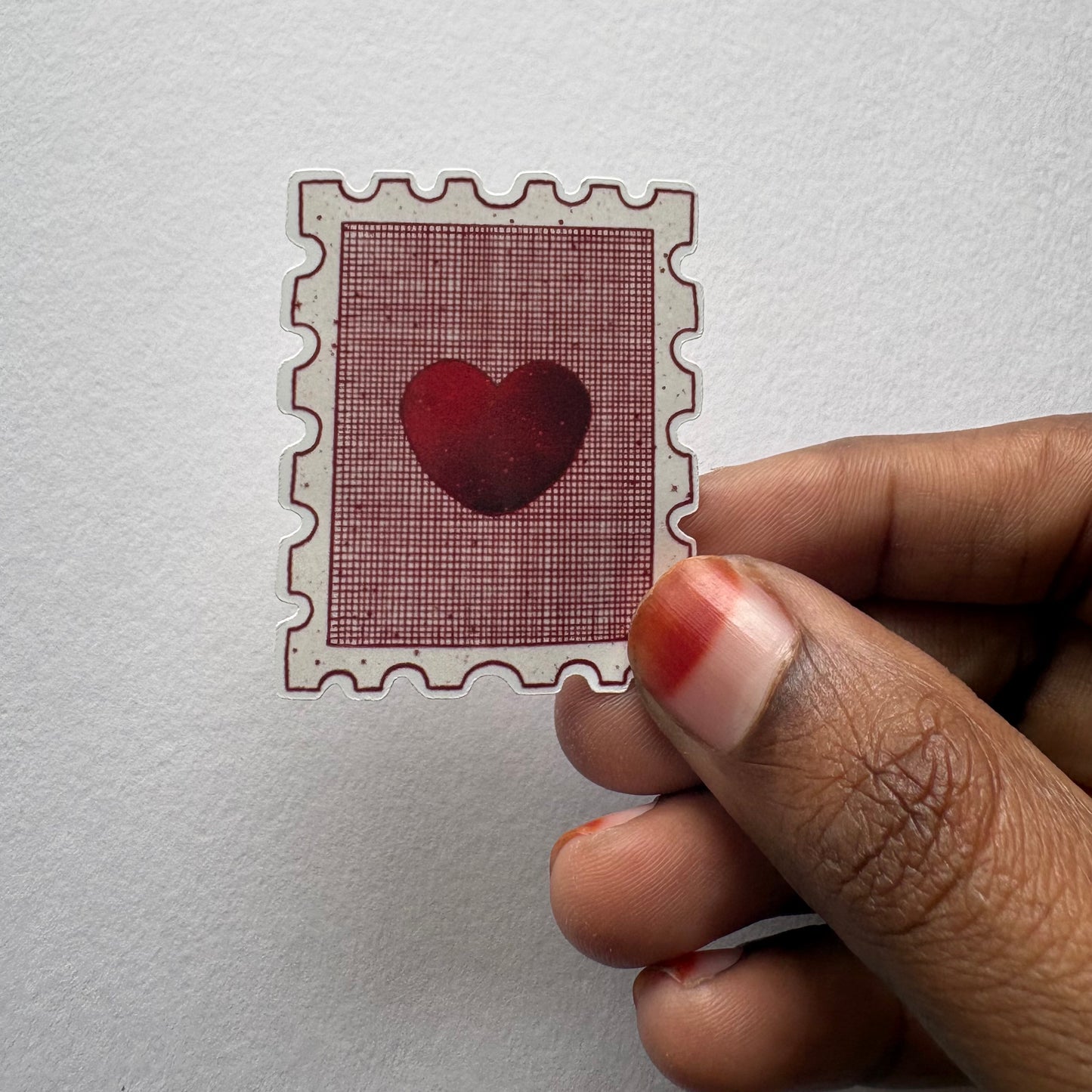 Season of Love – Heart Stamp Vinyl Sticker